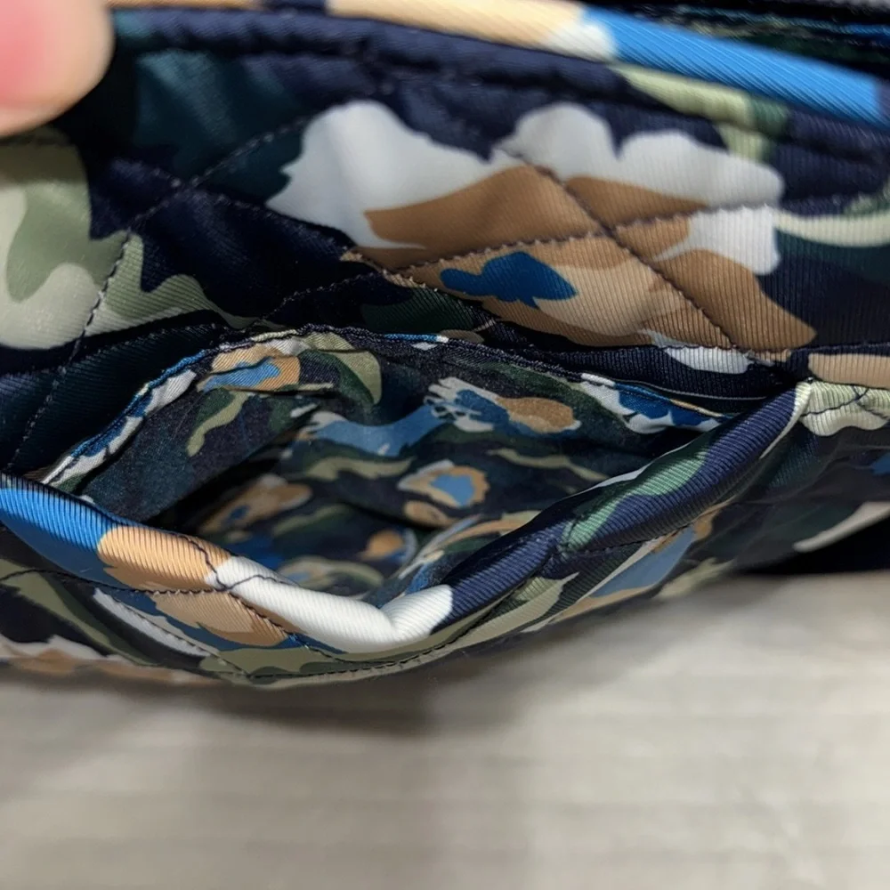 Vera Bradley Performance Twill Triple Zip Hipster Crossbody Bag - Immersed Bloom